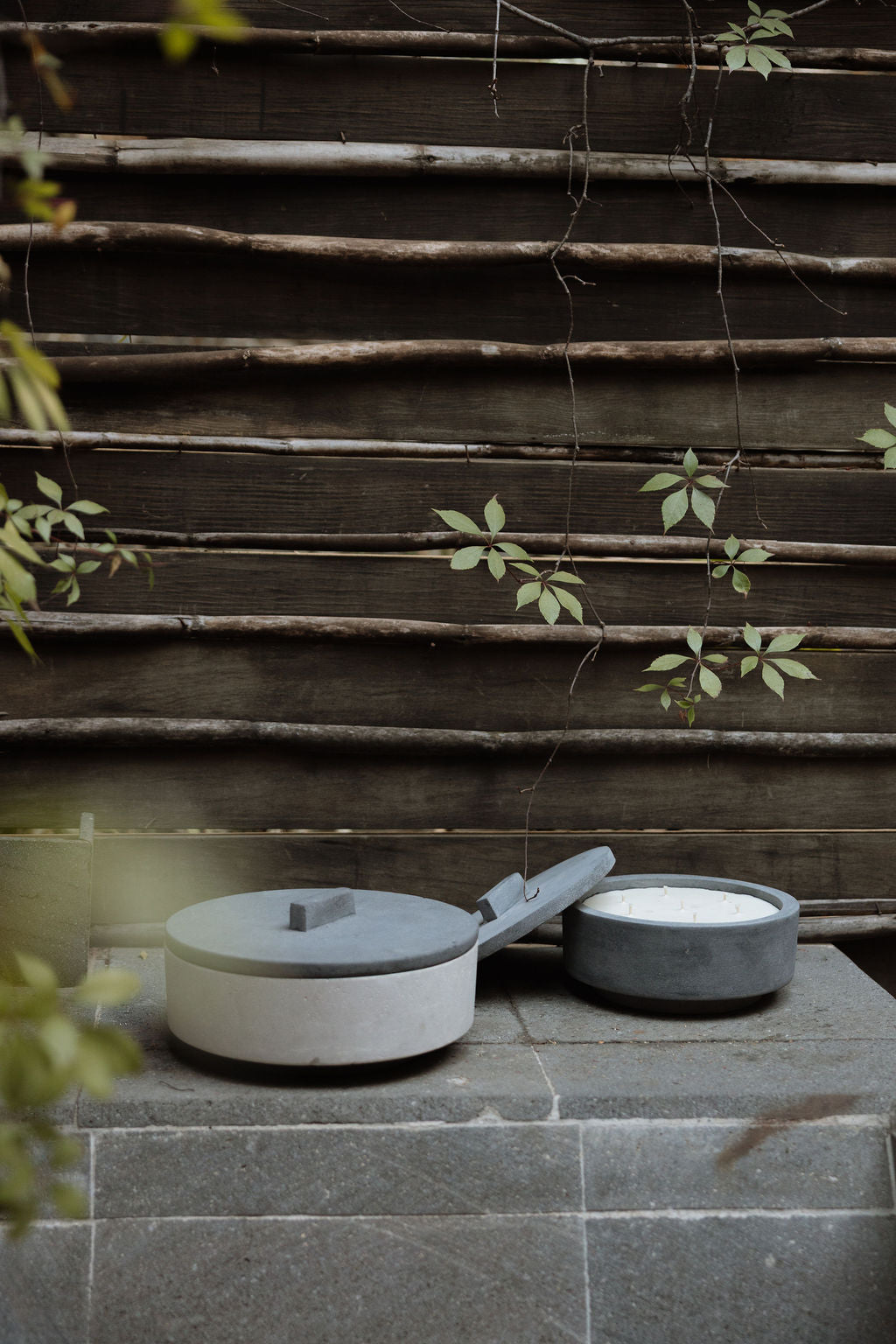 KOLÓS concrete candles — Velvet Dust & Sacred Ash